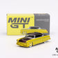 MiniGT - Lincoln Capri Hot Rod 1954 - Lime Yellow