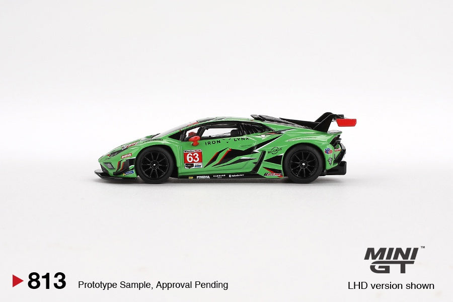 MiniGT - Lamborghini Huracán GT3 EVO2 #63 Iron Lynx 2023 - 1:64 Scale