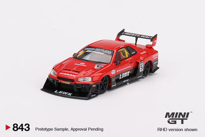 MiniGT - Nissan Skyline LB (R34) Super Silhouette Red/Black - 1:64 Scale