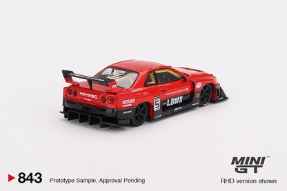 MiniGT - Nissan Skyline LB (R34) Super Silhouette Red/Black - 1:64 Scale