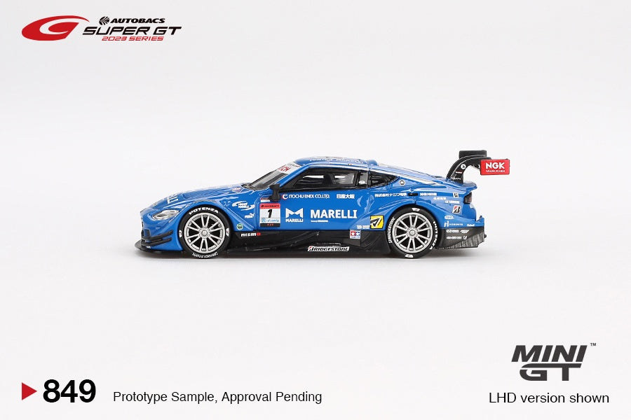 MiniGT - Nissan Z GT500 #1 MARELLI IMPUL Z TEAM IMPUL 2023 Super GT Series