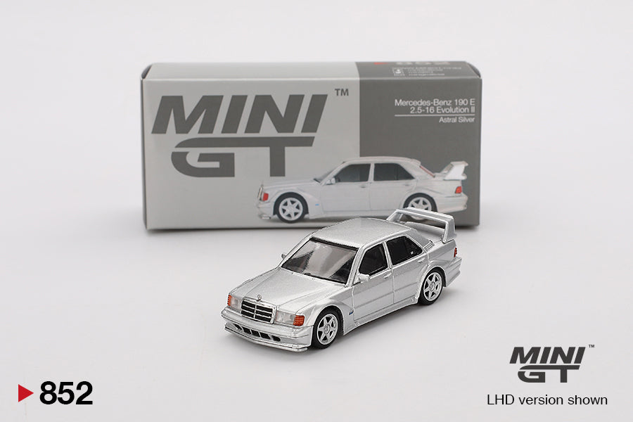 MiniGT - Mercedes-Benz 190E 2.5-16 Evolution II Astral Silver