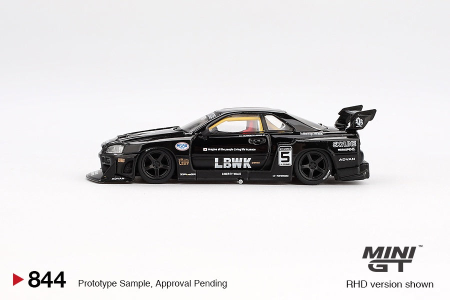 MiniGT - Nissan LB-ER34 LBWK Super Silhouette 'SKYLINE Black'