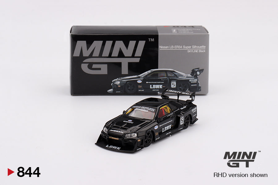 MiniGT - Nissan LB-ER34 LBWK Super Silhouette 'SKYLINE Black'
