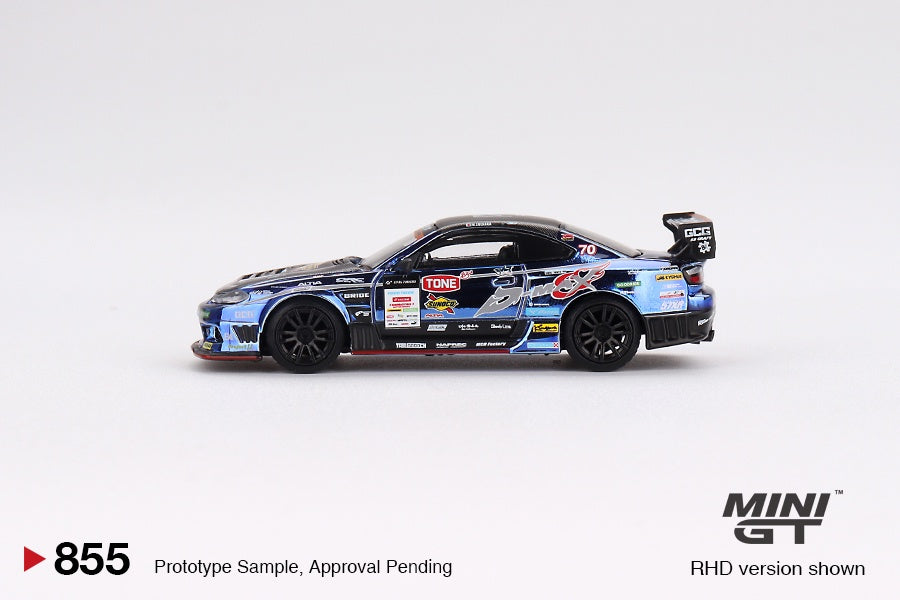 MiniGT - Nissan Silvia (S15) #70 D-MAX Racing 2023 D1 Grand Prix