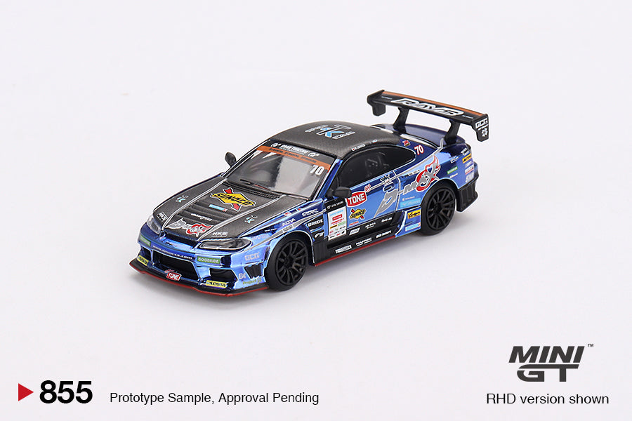 MiniGT - Nissan Silvia (S15) #70 D-MAX Racing 2023 D1 Grand Prix