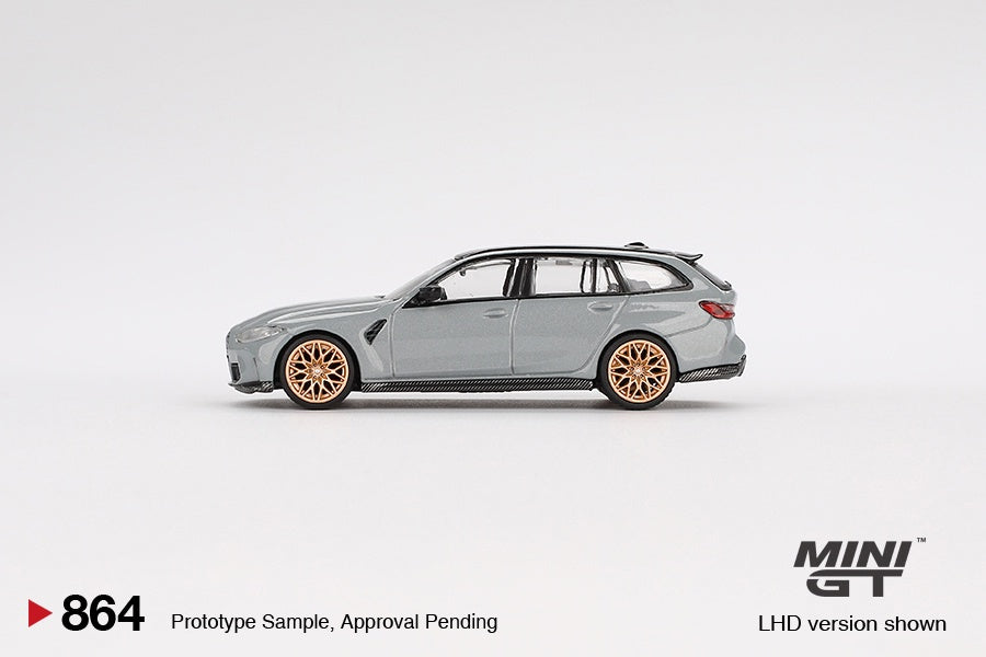 MiniGT - 2024 BMW M3 Touring (G81) Competition (Brooklyn Grey) - 1:64 Scale
