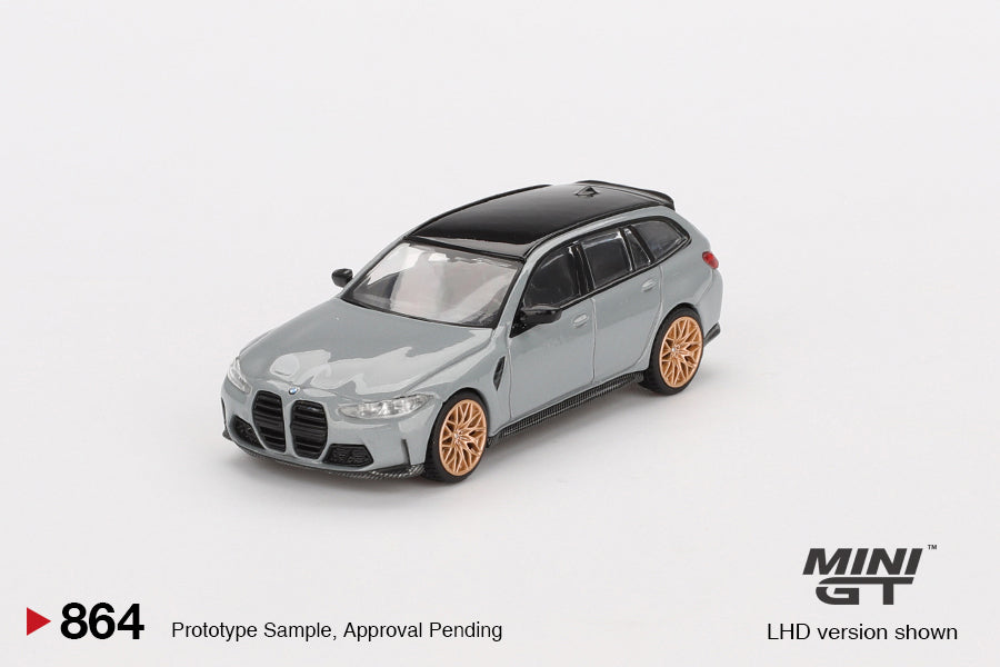 MiniGT - 2024 BMW M3 Touring (G81) Competition (Brooklyn Grey) - 1:64 Scale