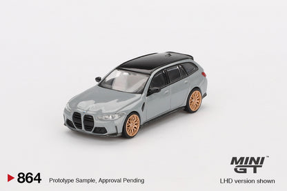 MiniGT - 2024 BMW M3 Touring (G81) Competition (Brooklyn Grey) - 1:64 Scale