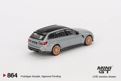 MiniGT - 2024 BMW M3 Touring (G81) Competition (Brooklyn Grey) - 1:64 Scale