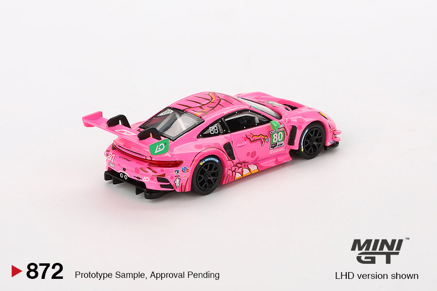 MiniGT - Porsche 911 (992) GT3 #80 AO Racing 2023 Roxy (Pink)
