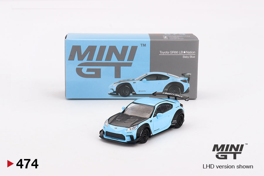 MiniGT - Toyota GR86 LB Nation (Baby Blue)