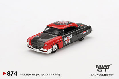 MiniGT - Lincoln Capri Hot Rod 1954 "Shadow Puppet" MINI GT x MIZU Diecast 2024