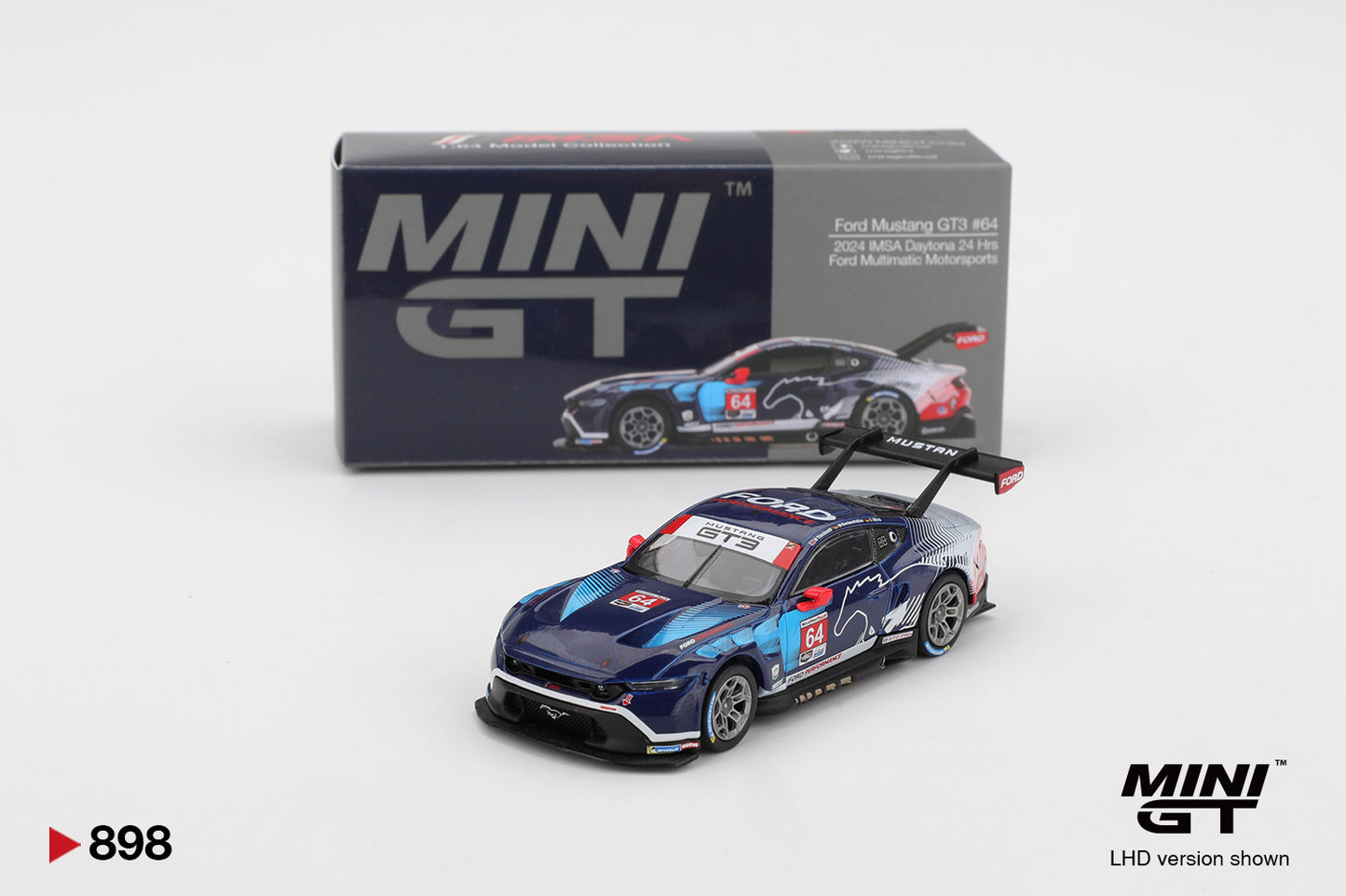 MiniGT - Ford Mustang GT3 #64 Ford Multimatic Motorsports 2024 IMSA Daytona 24 Hrs