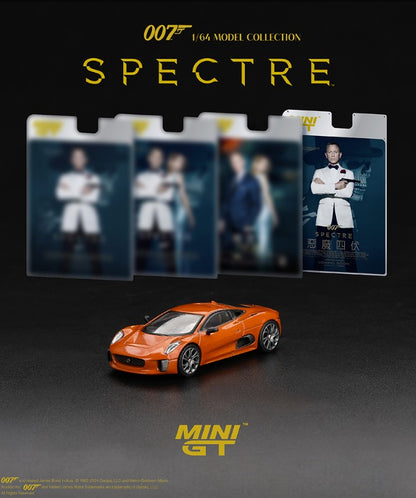 MiniGT - Jaguar C-X75 'Spectre' 007 James Bond Series (Traditional Chinese) - 1:64 Scale