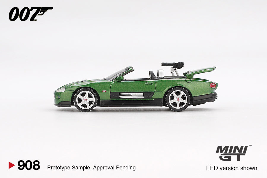 MiniGT - 2002 Jaguar XKR 'Die Another Day' 007 James Bond Series (Japanese Card) - 1:64 Scale