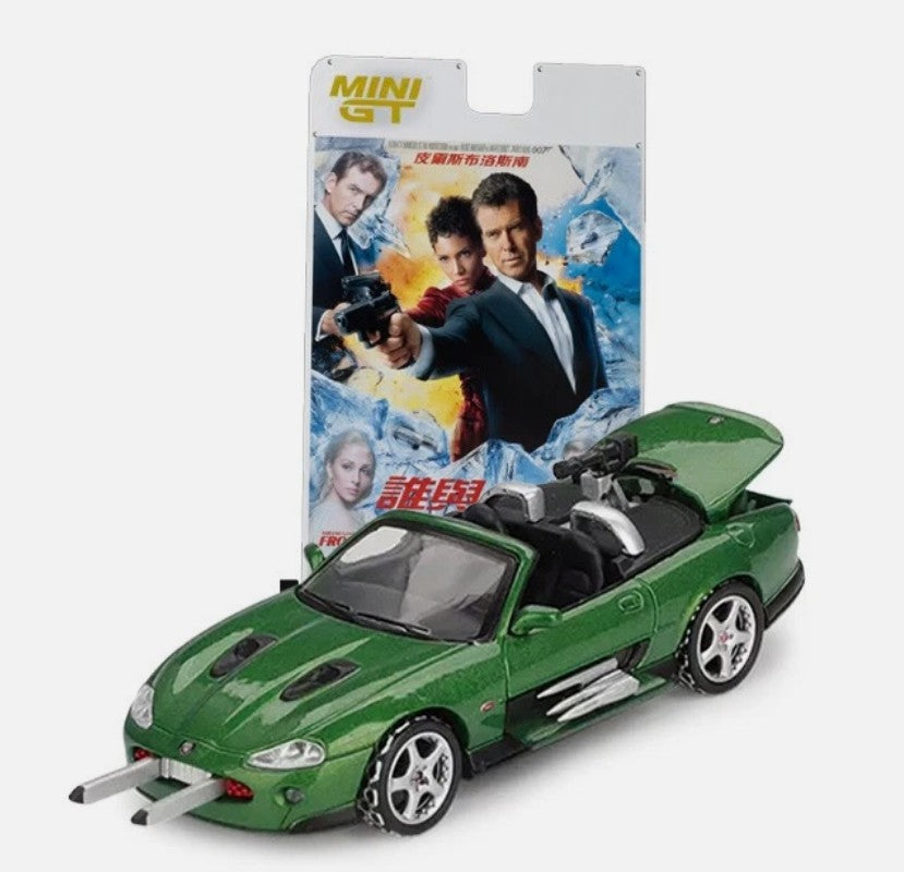 MiniGT - 2002 Jaguar XKR 'Die Another Day' 007 James Bond Series (Japanese Card) - 1:64 Scale