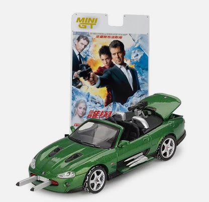 MiniGT - 2002 Jaguar XKR 'Die Another Day' 007 James Bond Series (Japanese Card) - 1:64 Scale