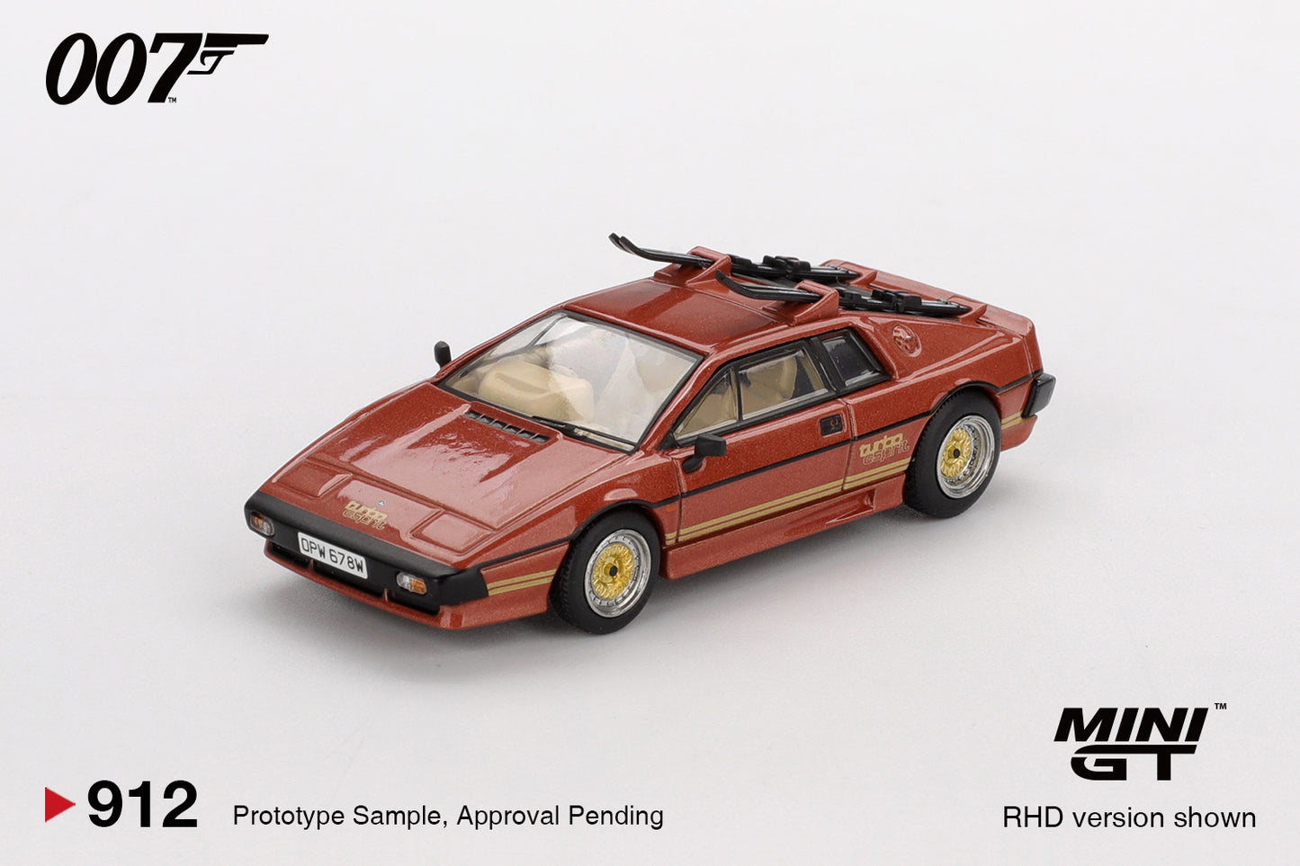 MiniGT - 1981 Lotus Esprit Turbo 'For Your Eyes Only' James Bond Series (Japanese Card) - 1:64 Scale