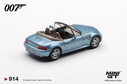 MiniGT - 1995 BMW Z3 'Goldeneye' 007 James Bond Series (Trad Chinese Blister)
