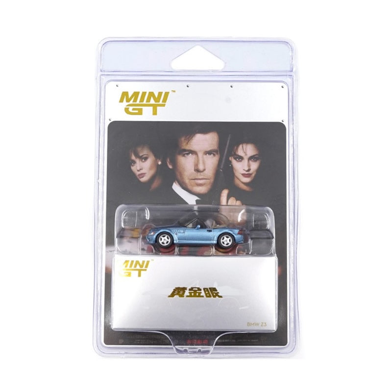 MiniGT - 1995 BMW Z3 'Goldeneye' 007 James Bond Series (Trad Chinese Blister)