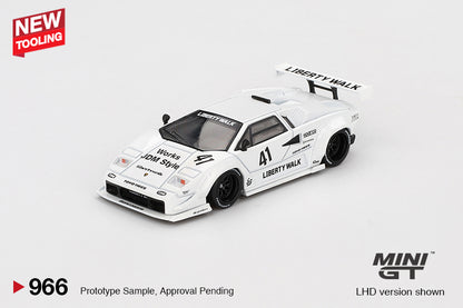 MiniGT - Lamborghini Countach LB-WORKS White 2024 Tokyo Auto Salon