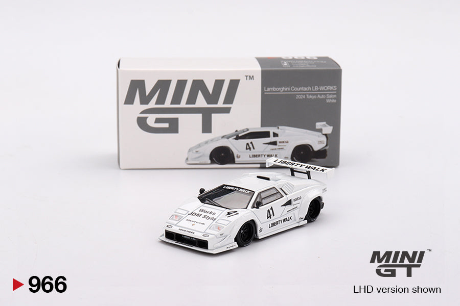 MiniGT - Lamborghini Countach LB-WORKS White 2024 Tokyo Auto Salon