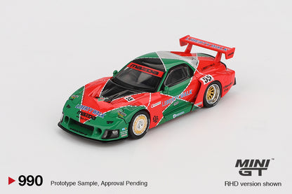 MiniGT - Mazda RX-7 (FD3S) LB-Super Silhouette 787B (Green/Red)