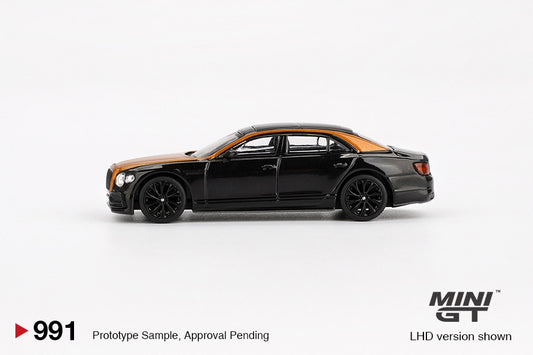 MiniGT - Bentley Flying Spur (Orange Flame / Onyx) - 1:64 Scale