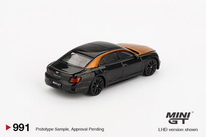 MiniGT - Bentley Flying Spur (Orange Flame / Onyx) - 1:64 Scale