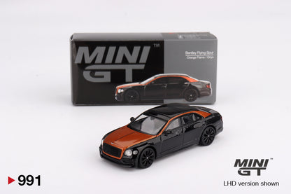 MiniGT - Bentley Flying Spur (Orange Flame / Onyx) - 1:64 Scale