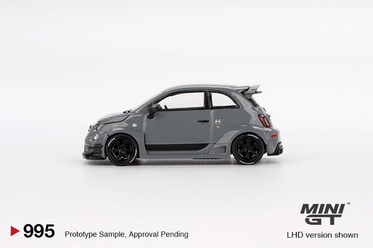 MiniGT - Fiat ABARTH 595 LB-WORKS x Abas Works (Grey) - 1:64 Scale