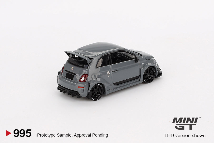 MiniGT - Fiat ABARTH 595 LB-WORKS x Abas Works (Grey) - 1:64 Scale