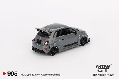 MiniGT - Fiat ABARTH 595 LB-WORKS x Abas Works (Grey) - 1:64 Scale