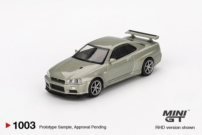 MiniGT - Nissan Skyline GT-R (R34) V-Spec II Nür (Millenium Jade)