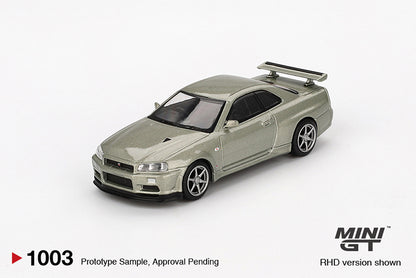 MiniGT - Nissan Skyline GT-R (R34) V-Spec II Nür (Millenium Jade)