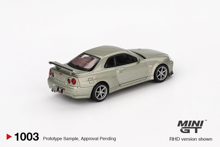 MiniGT - Nissan Skyline GT-R (R34) V-Spec II Nür (Millenium Jade)