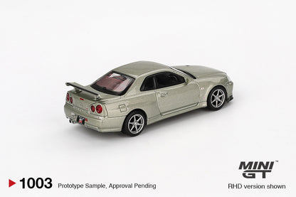 MiniGT - Nissan Skyline GT-R (R34) V-Spec II Nür (Millenium Jade)