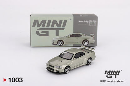MiniGT - Nissan Skyline GT-R (R34) V-Spec II Nür (Millenium Jade)