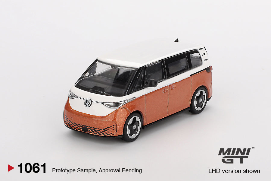MiniGT - Volkswagen ID. Buzz Caravelle (Candy White/Orange)
