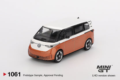 MiniGT - Volkswagen ID. Buzz Caravelle (Candy White/Orange)
