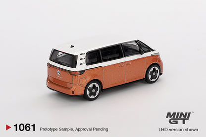MiniGT - Volkswagen ID. Buzz Caravelle (Candy White/Orange)
