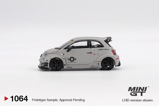 MiniGT - Fiat Abarth 595 LB-Works x Abas Works (Fighter Grey)