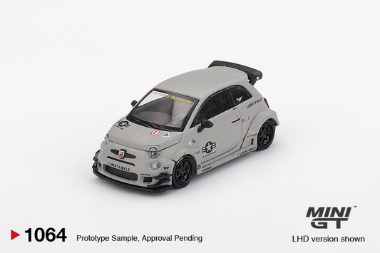 MiniGT - Fiat Abarth 595 LB-Works x Abas Works (Fighter Grey)