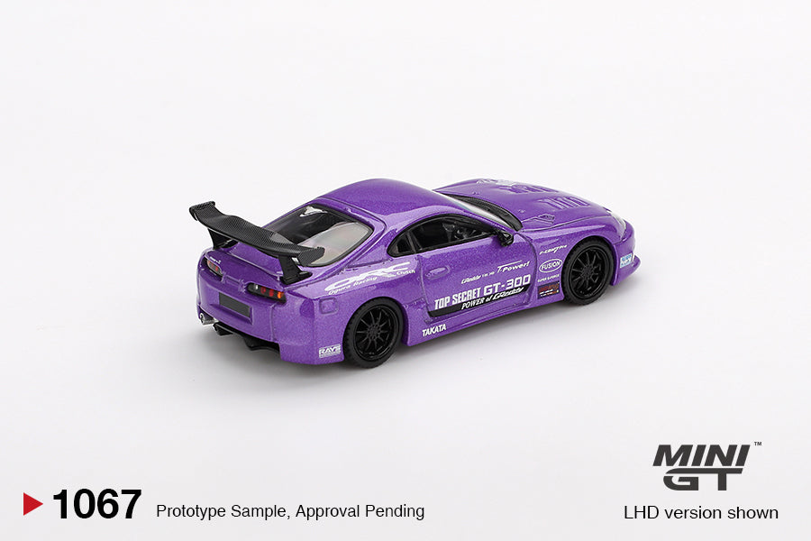MiniGT - Toyota Supra (A80) Top Secret GT-300 Top Secret (Purple)