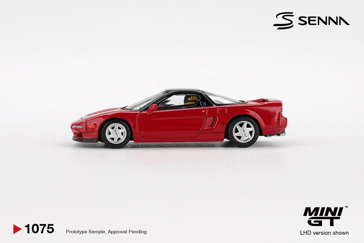 MiniGT - 1989 Honda NS-X Prototype Midship Sports with Ayrton Senna Figure