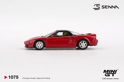 MiniGT - 1989 Honda NS-X Prototype Midship Sports with Ayrton Senna Figure