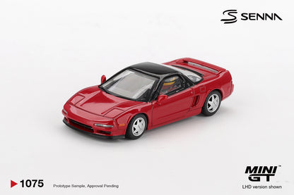 MiniGT - 1989 Honda NS-X Prototype Midship Sports with Ayrton Senna Figure
