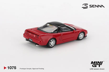 MiniGT - 1989 Honda NS-X Prototype Midship Sports with Ayrton Senna Figure