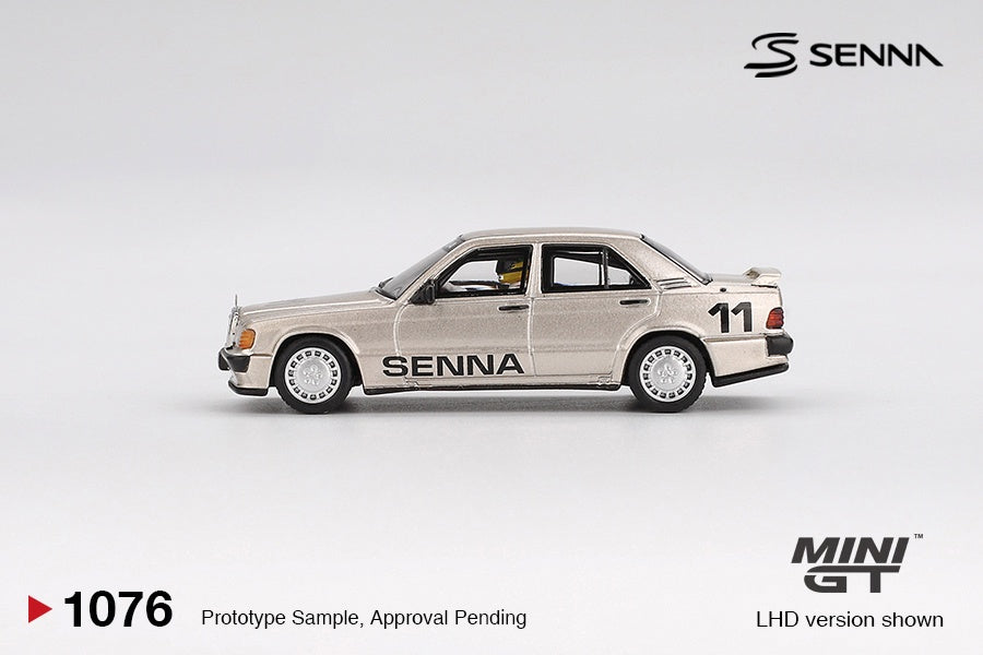 MiniGT - 1984 Mercedes-Benz 190e 2.3-16 #11 Ayrton Senna with Driver/Figurine